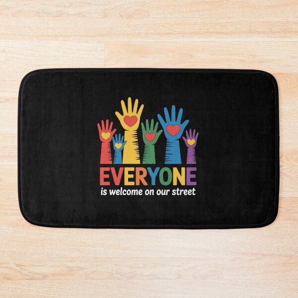 Item preview, Everyone Is Welcome On Our Street Lgbt Pride Month designed and sold by MaryoKing.
