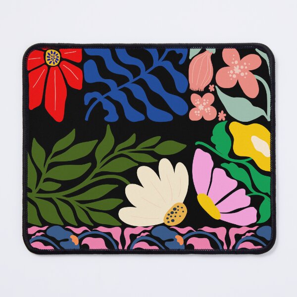 Item preview, Colorful Fauvist Flower Shapes Collage Art designed and sold by Jariya_D.