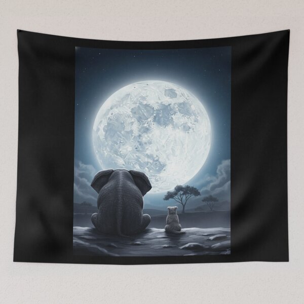 Item preview, Moonlit Companions designed and sold by ElephantVibes.