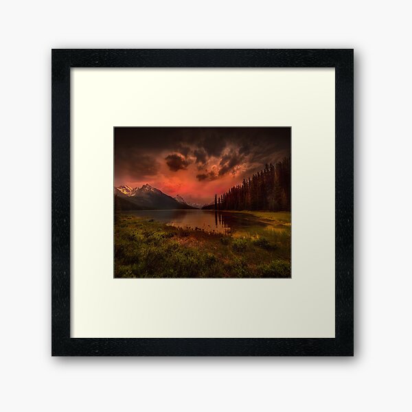 Maligne Lake, Canada Framed Art Print