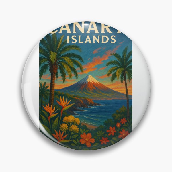 Item preview, Canary Islands Coastal Flora with Teide View designed and sold by Aryabek.