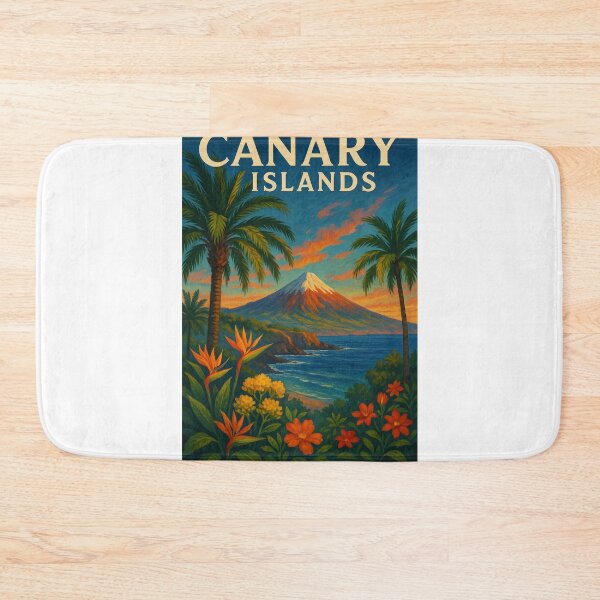 Item preview, Canary Islands Coastal Flora with Teide View designed and sold by Aryabek.