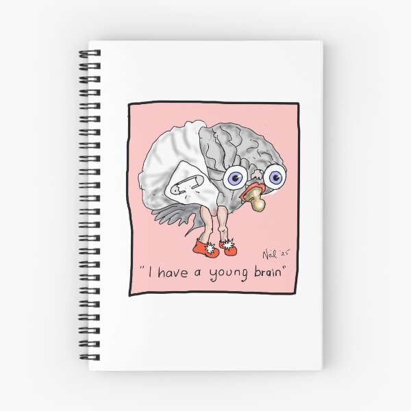 Item preview, I have a young brain designed and sold by FingerlimeArt.