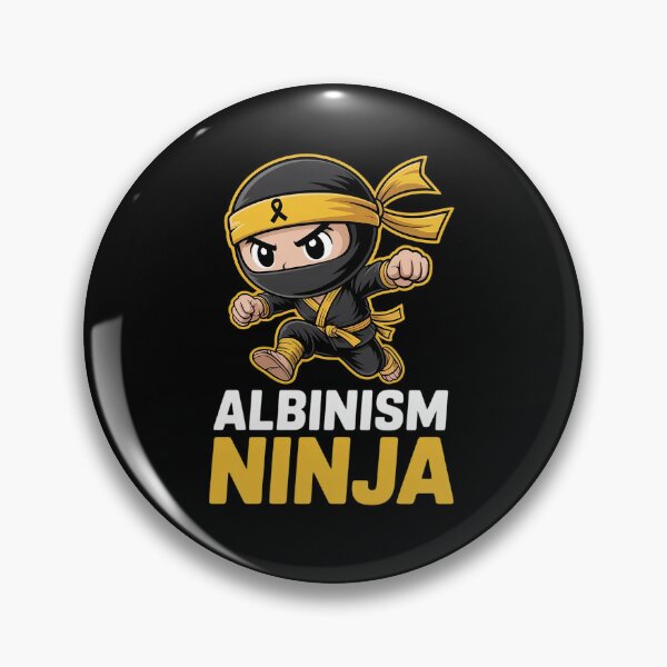 Item preview, Funny Albinism Ninja Awareness Support In June Yellow designed and sold by milanforbes.