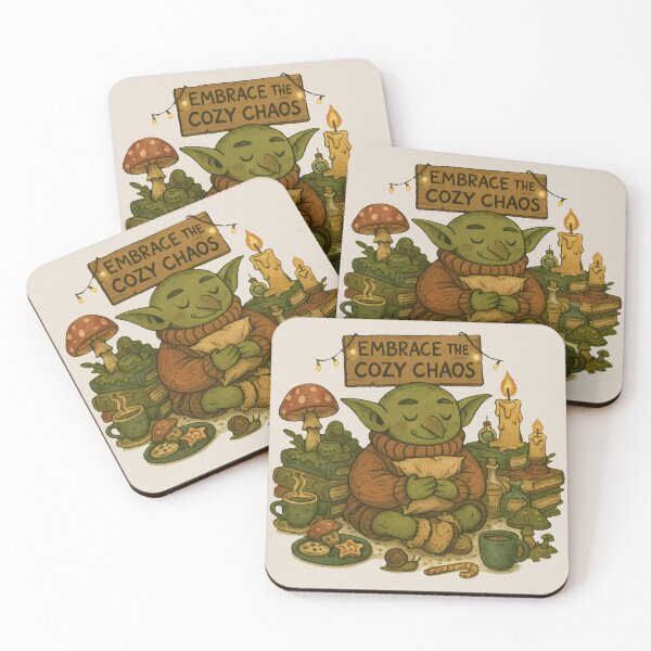 Aperçu de l'œuvre Cozy Chaos Goblin Den – Un design hivernal fantaisiste et goblincore créée et vendue par Ombrya.