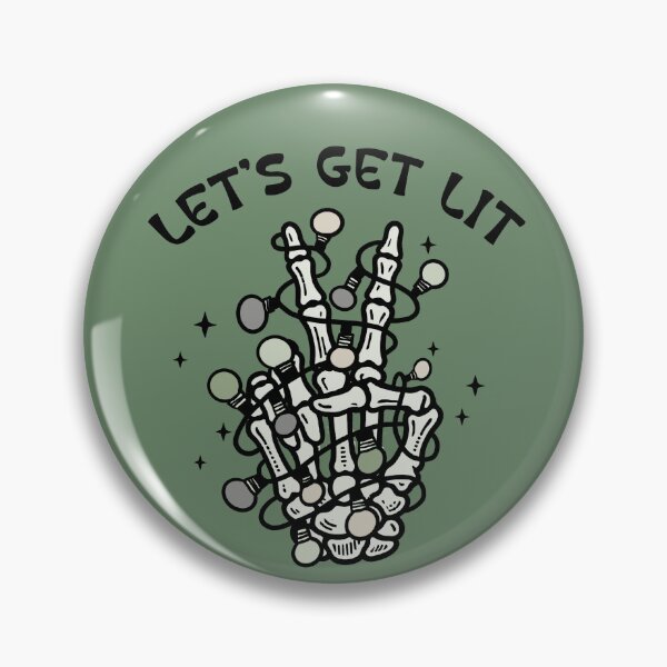 Item preview, Let’s Get Lit Skeleton Hand – Funny Christmas Lights Design designed and sold by lewandowskast.