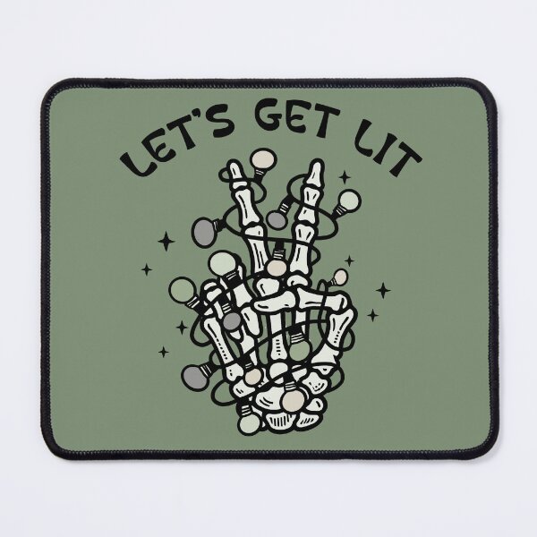 Item preview, Let’s Get Lit Skeleton Hand – Funny Christmas Lights Design designed and sold by lewandowskast.