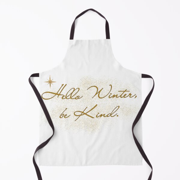 Item preview, Hello Winter Be Kind Elegant Script Cozy Minimalist Gold Gift designed and sold by LP Slow Art.