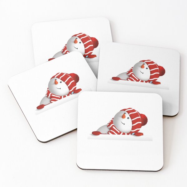 Item preview, Cute Peekaboo Snowman in Red Winter Hat designed and sold by AmetistLight.