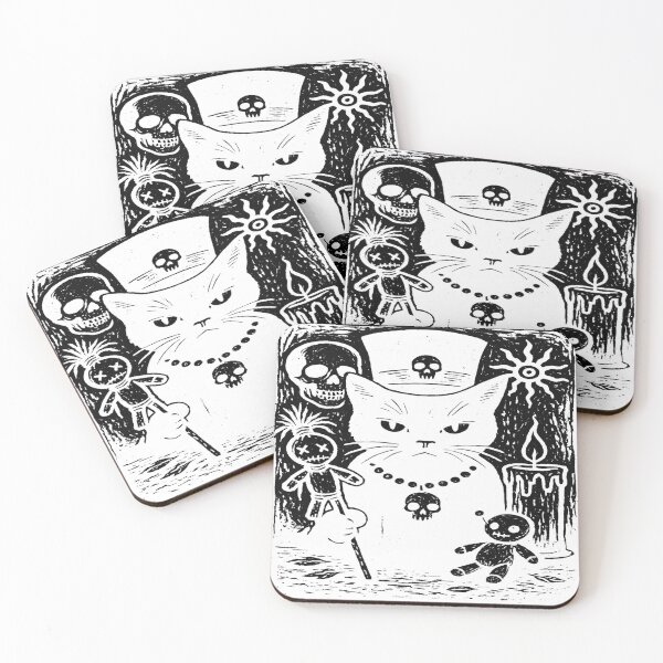 Item preview, white voodoo cat designed and sold by Catfighter.