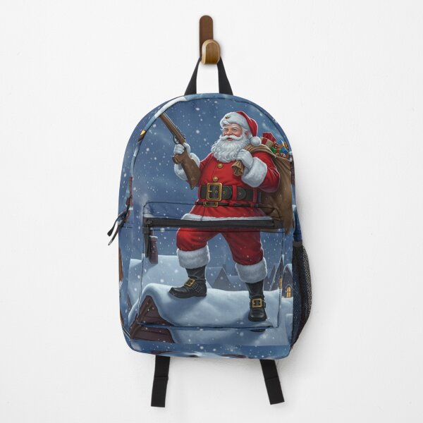 Item preview, Epic Christmas Rooftop Scene – Adventurous Santa Under the Moonlit Winter Sky designed and sold by PixelVibe782.