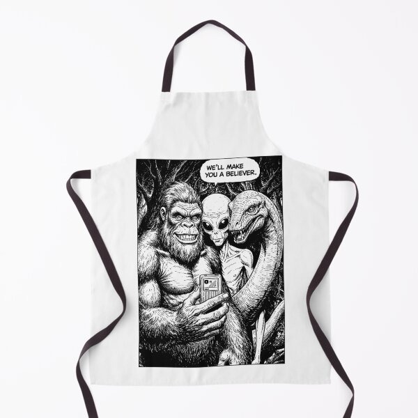 Item preview, Bigfoot Selfie Alien Loch Ness Monster Funny Believer designed and sold by GrandeDuc.