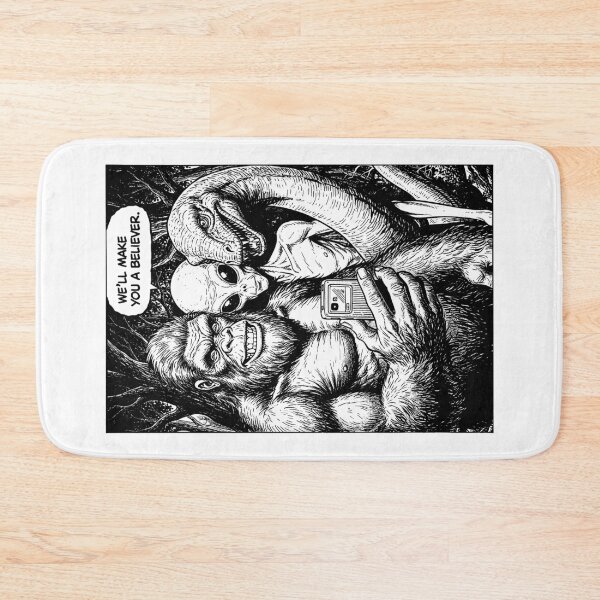 Item preview, Bigfoot Selfie Alien Loch Ness Monster Funny Believer designed and sold by GrandeDuc.
