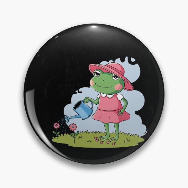 Item preview, Sagging But Still Gagging Frog Meme designed and sold by HuValverdeArt.