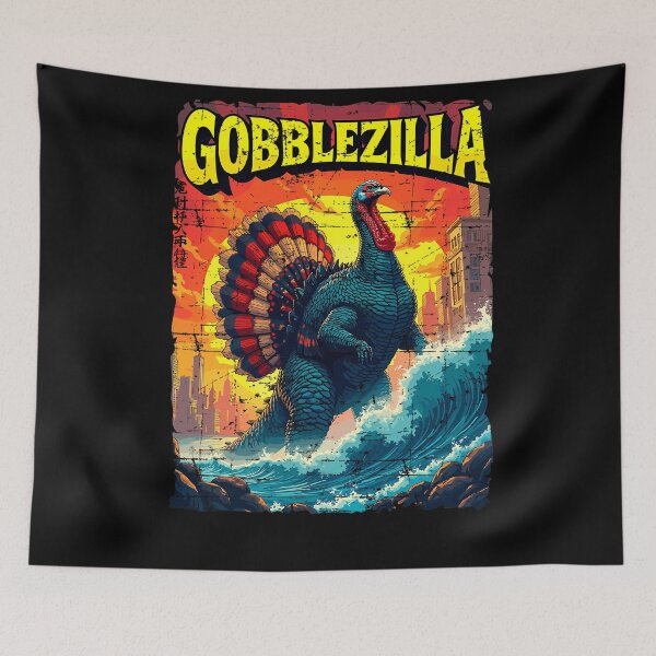 Item preview, Thanksgiving Humor Quote Happy Gobblezilla Retro Style Funny designed and sold by nguyenconguan80.