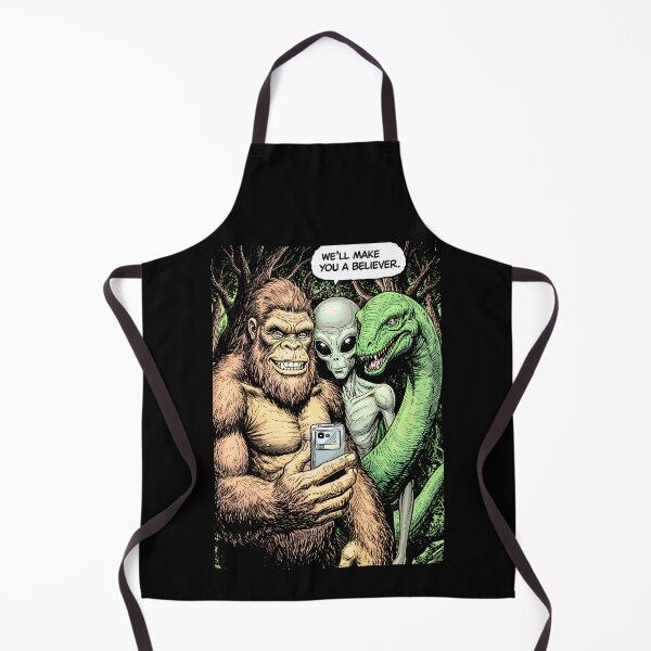 Item preview, Bigfoot Selfie Alien Loch Ness Monster Funny Believer designed and sold by GrandeDuc.
