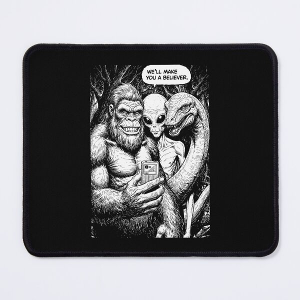 Item preview, Bigfoot Selfie Alien Loch Ness Monster Funny Believer designed and sold by GrandeDuc.