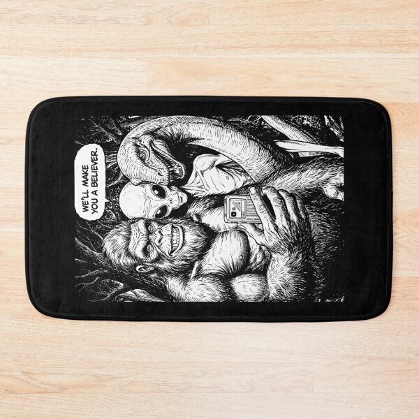 Item preview, Bigfoot Selfie Alien Loch Ness Monster Funny Believer designed and sold by GrandeDuc.