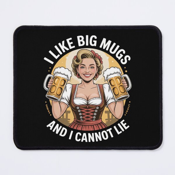 Item preview, I Like Big Mugs And I Cannot Lie Oktoberfest Beer Mug Dirndl designed and sold by Jadiantukora.