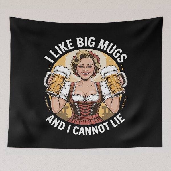 Artikelvorschau, Ich mag große Krüge und ich kann nicht lügen: Oktoberfest-Bierkrug-Dirndl entworfen und verkauft von Jadiantukora.