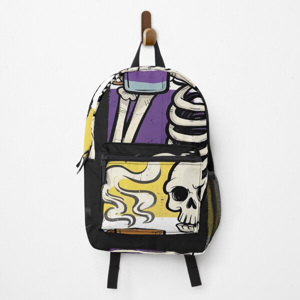 Item preview, Nonbinary Skeleton Coffee Fun Enby Pride Flag Lgbt Women Men designed and sold by TAYLOROUSDALE.