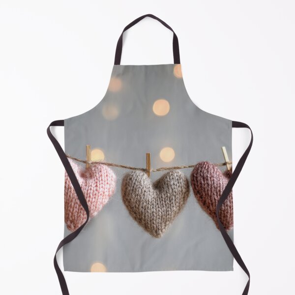 Item preview, Knitted hearts adorn festive display designed and sold by anytka.