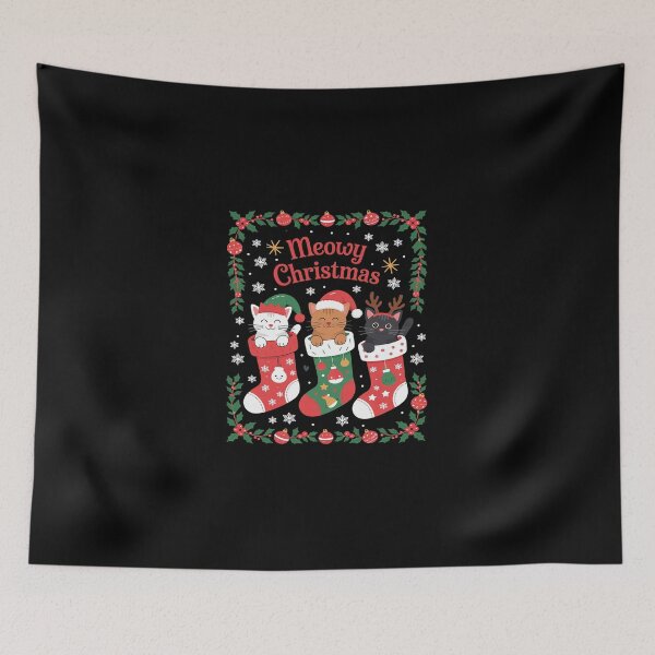 Item preview, Cats In Christmas Sock Pajamas Family Cat Lover  designed and sold by dainegilbert.