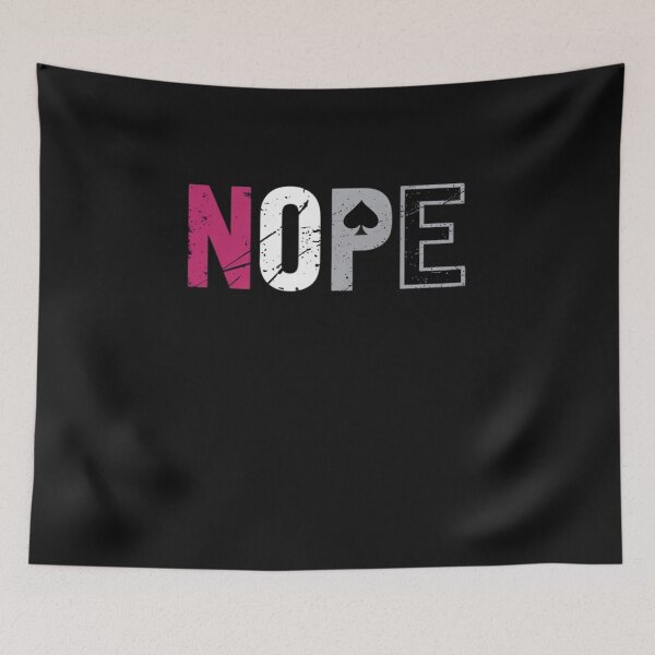 Item preview, NOPE Asexual Pride Shirt - Asexuality ACE Flag Ally Gift designed and sold by TAYLOROUSDALE.