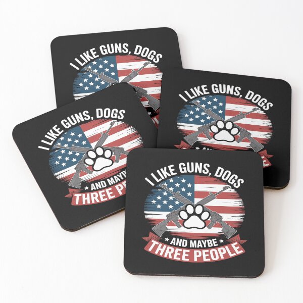 Item preview, I Like Guns, Dogs, And Maybe Three People designed and sold by Jadiantukora.