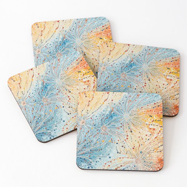 Item preview, Aboriginal Inspired Dot Art - Lava Dots on Ice designed and sold by GrinGalore.