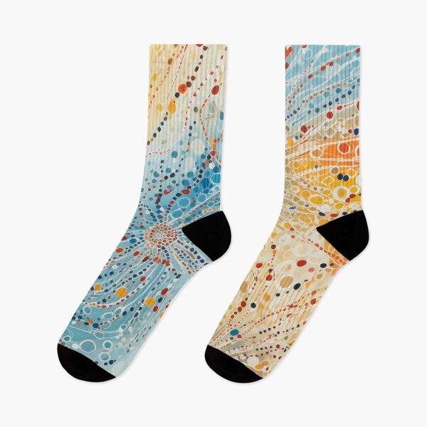 Item preview, Aboriginal Inspired Dot Art - Lava Dots on Ice designed and sold by GrinGalore.