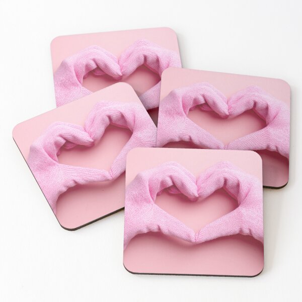 Item preview, Heart shape with pink gloves designed and sold by anytka.