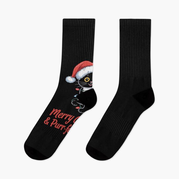 Item preview, Christmas Cat For Men Black Cat Christmas Pajama Women  designed and sold by dainegilbert.