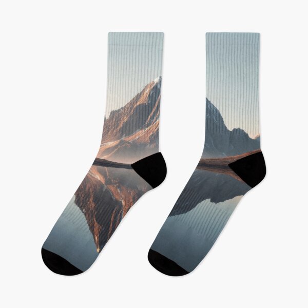 Item preview, Majestic mountain reflection at dawn designed and sold by anytka.