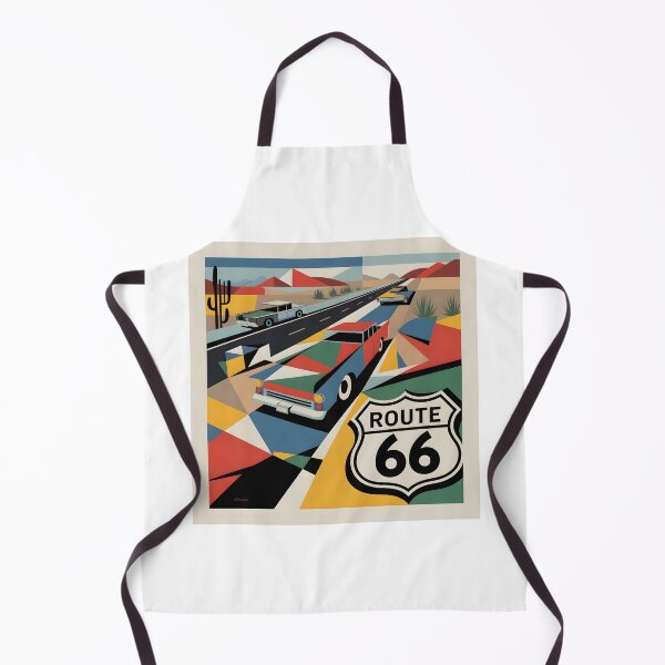 Item preview, Route 66 Minimalist Contemporary Art Print – Retro American Highway Decor designed and sold by OzzFrequency.