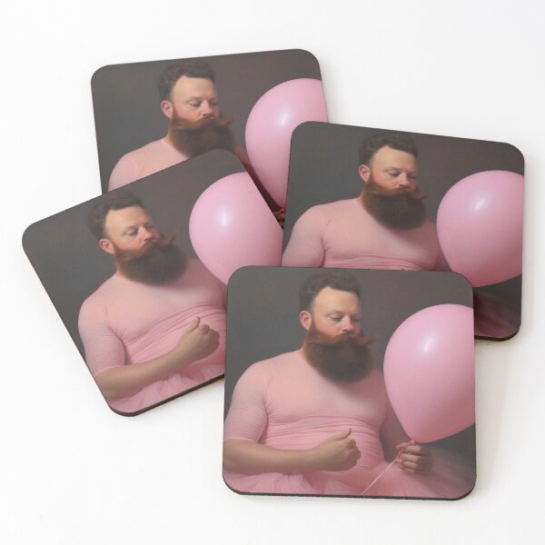 Item preview, Graceful Bearded Dancer with Pink Balloon designed and sold by anytka.