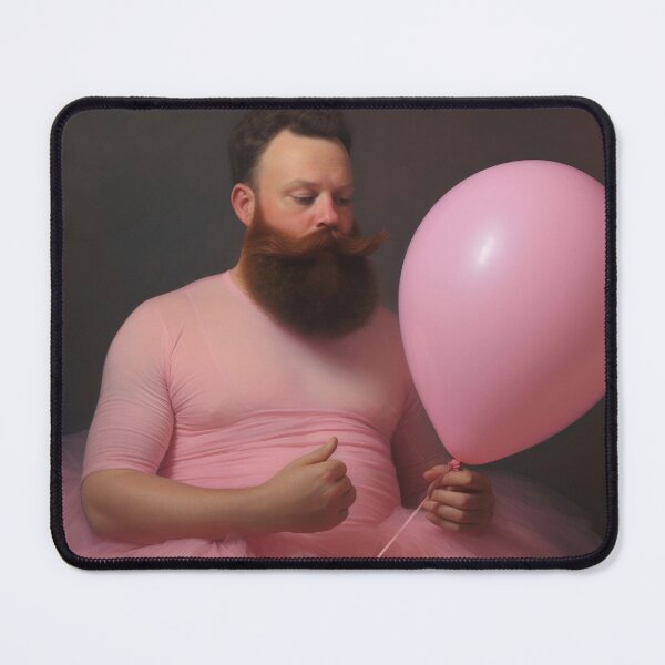 Item preview, Graceful Bearded Dancer with Pink Balloon designed and sold by anytka.