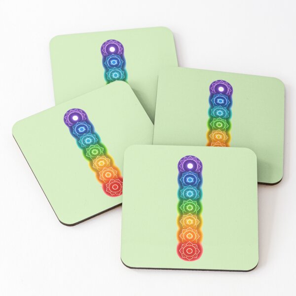 Item preview, Cosmic Chakra Alignment – Seven Chakras Neon Spiritual Energy Art designed and sold by Dezpro.