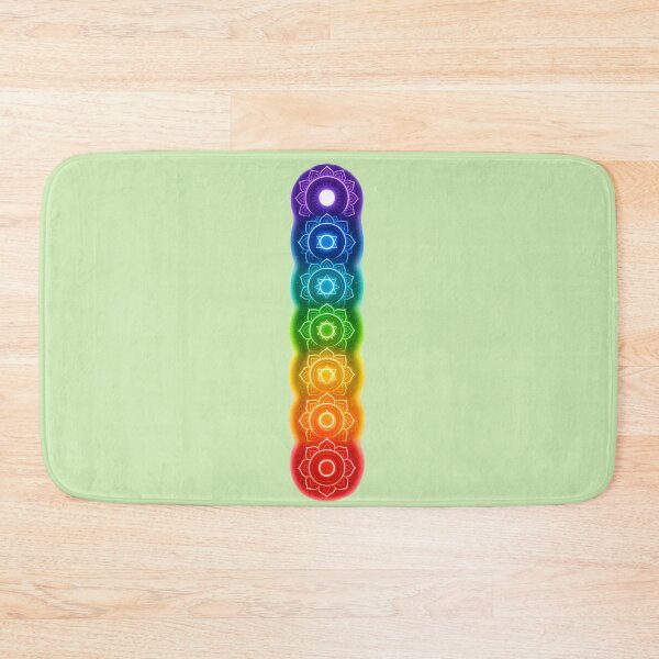 Item preview, Cosmic Chakra Alignment – Seven Chakras Neon Spiritual Energy Art designed and sold by Dezpro.