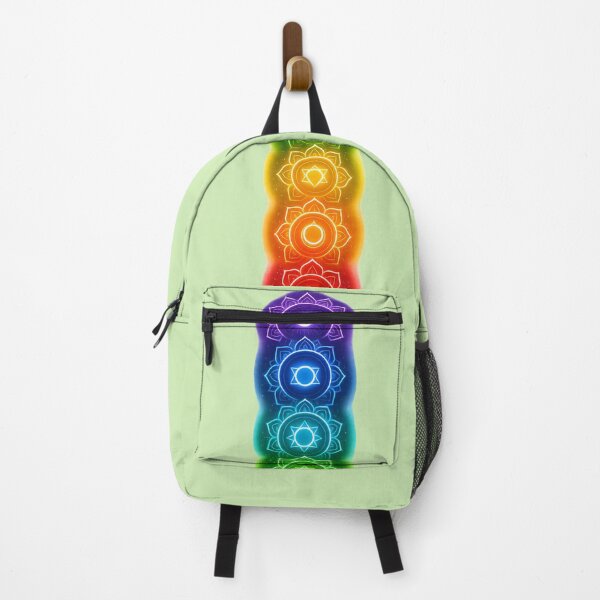 Item preview, Cosmic Chakra Alignment – Seven Chakras Neon Spiritual Energy Art designed and sold by Dezpro.
