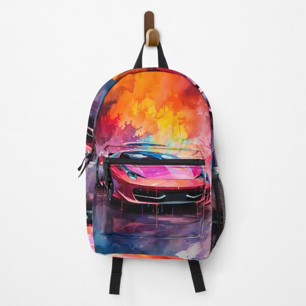 Item preview, Italian Exotic Sports Car Bursts Through Color Explosion designed and sold by RevUpDesign.
