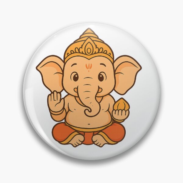 Item preview, Cute Divine Ganesha Cartoon Illustration designed and sold by HiteshArt111.