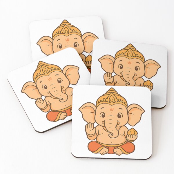 Item preview, Cute Divine Ganesha Cartoon Illustration designed and sold by HiteshArt111.