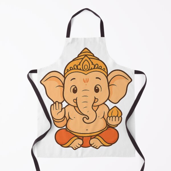 Item preview, Cute Divine Ganesha Cartoon Illustration designed and sold by HiteshArt111.