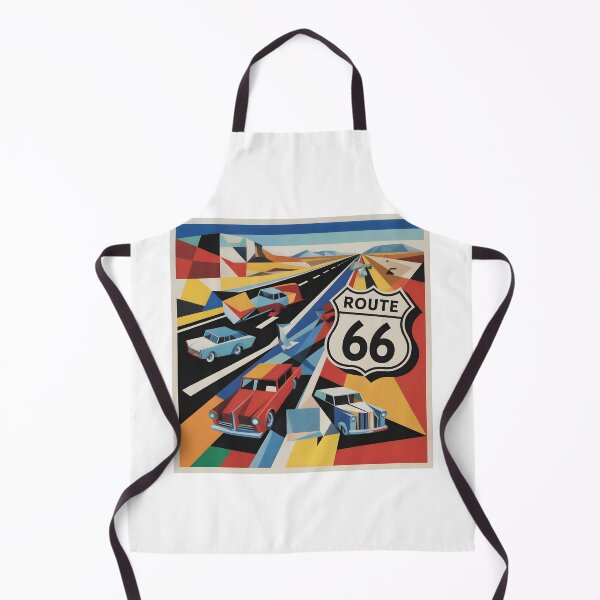 Item preview, Route 66 Minimalist Contemporary Art Print – Retro American Highway Decor designed and sold by OzzFrequency.
