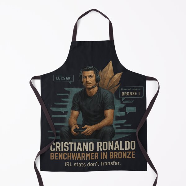 Item preview, Cristiano Ronaldo Bronze Gamer – Benchwarmers IRL Stats Don’t Transfer designed and sold by POD DYNASTY.