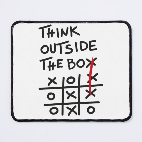 Item preview, Think Outside the Box Creative Tic Tac Toe Design designed and sold by IMAGENACTION.