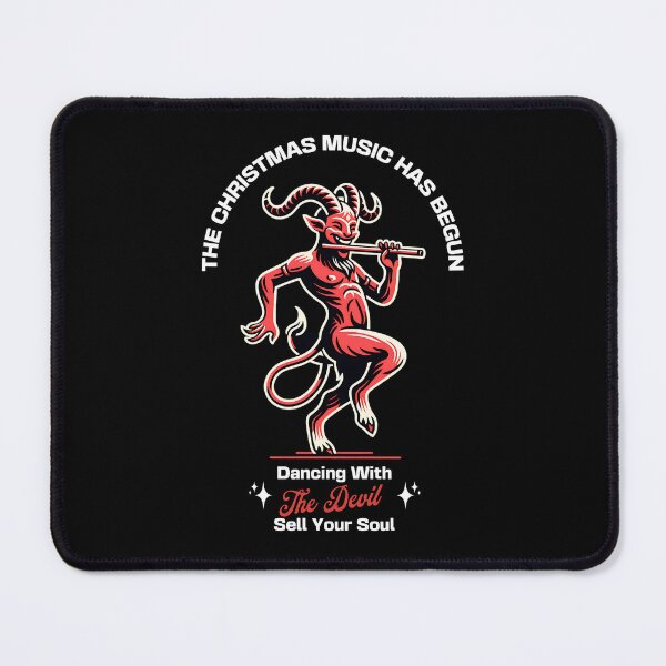 Item preview, Funny Dark Humor Christmas Design – “The Christmas Music Has Begun” Dancing With the Devil Art designed and sold by onlin3boutiqu3.