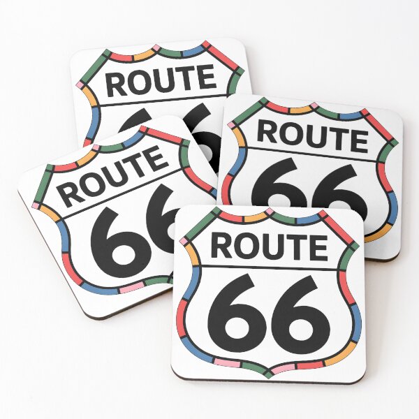 Item preview, Route 66 Minimalist Contemporary Art Print – Retro American Highway Decor designed and sold by OzzFrequency.