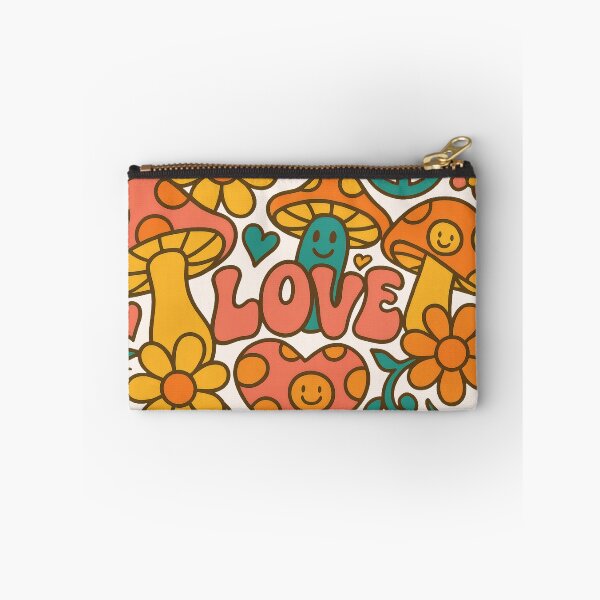 Item preview, Groovy Love Garden – Retro Mushrooms and Hearts Design designed and sold by Ombrya.